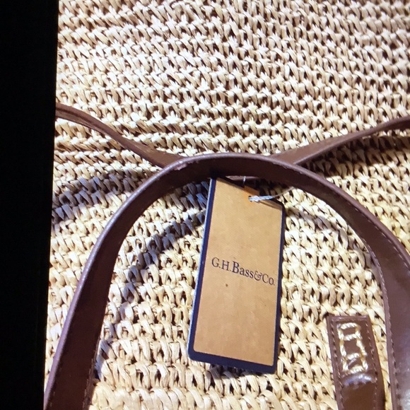 GH BASS co. Bag straw natural NWT - Picture 2 of 3